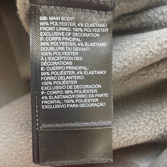 NWT The North Face Charcoal Full-Zip Jacket - Picture 6 of 7